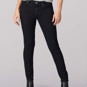 Lee Black Mid Rise Vintage Skinny Jeans